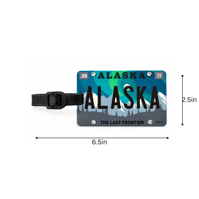 Alaska Aurora Luggage Tag
