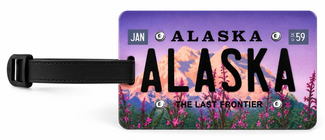 Alaska Fireweed Luggage Tag