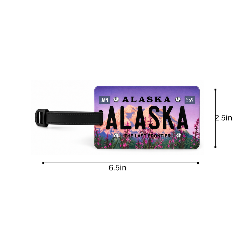 Alaska Fireweed Luggage Tag