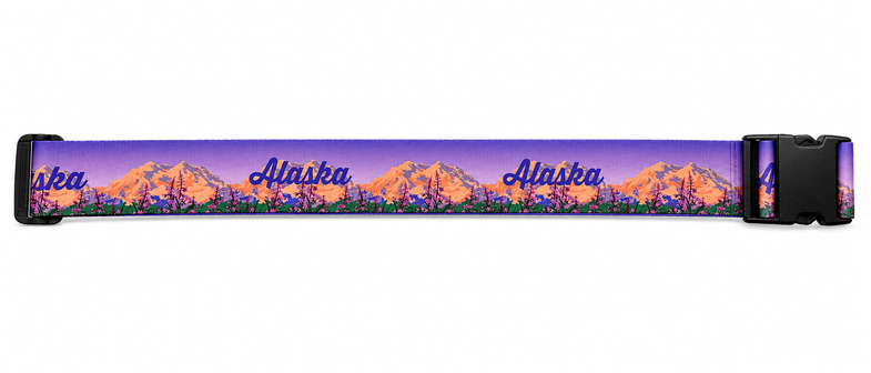 Alaska Fireweed Luggage Strap