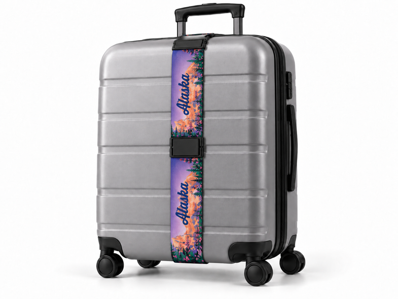 Alaska Fireweed Luggage Strap