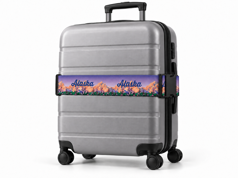 Alaska Fireweed Luggage Strap