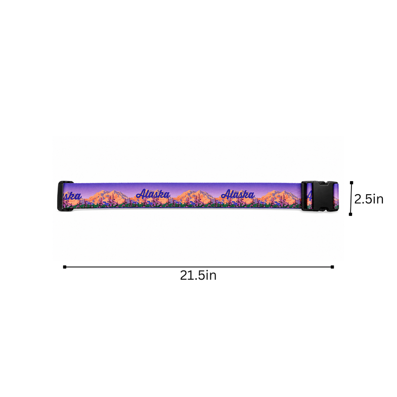 Alaska Fireweed Luggage Strap