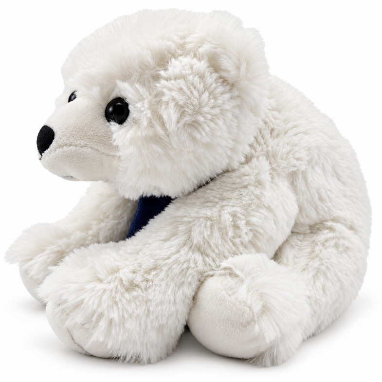 Alaska Polar Bear Plush w/Scarf 9"