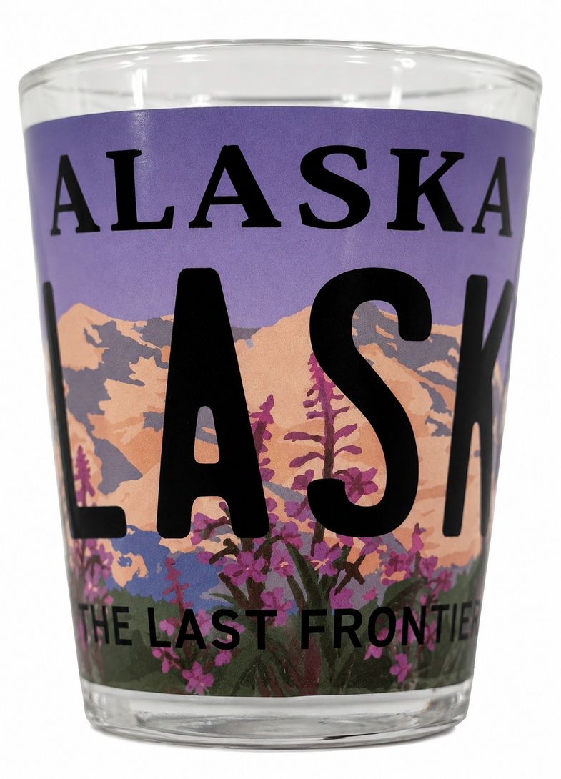 Alaska Fireweed Shot Glass