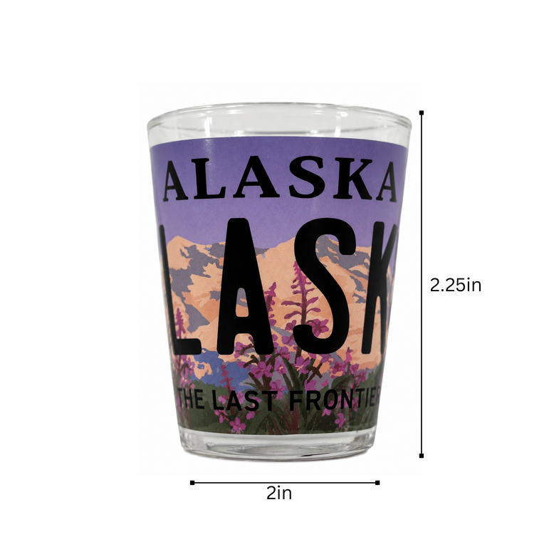 Alaska Fireweed Shot Glass