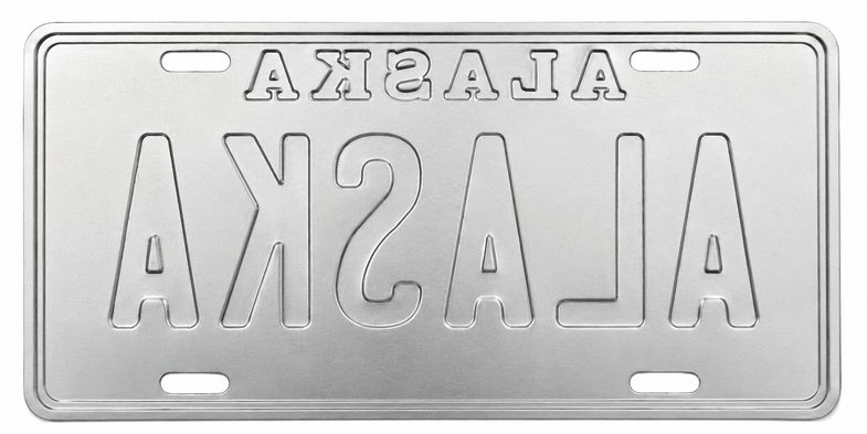 Alaska Aurora License Plate