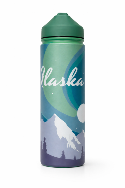 Alaska Aurora Water Bottle 21oz