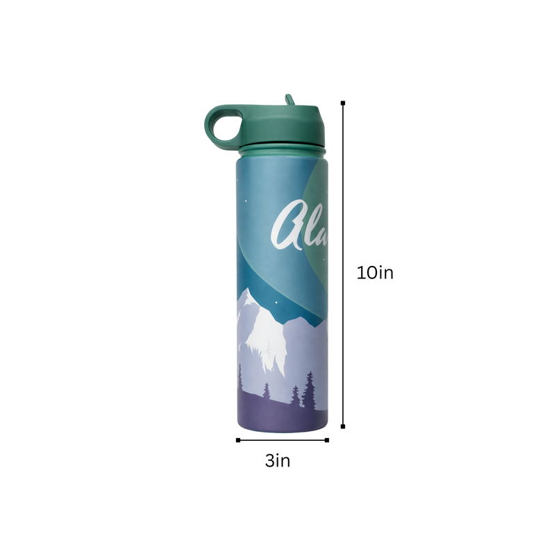 Alaska Aurora Water Bottle 21oz