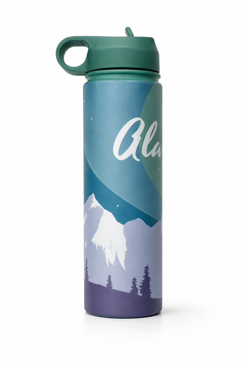 Alaska Aurora Water Bottle 21oz
