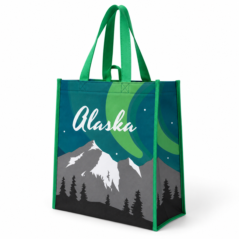 Alaska Aurora Reusable Grocery Bag