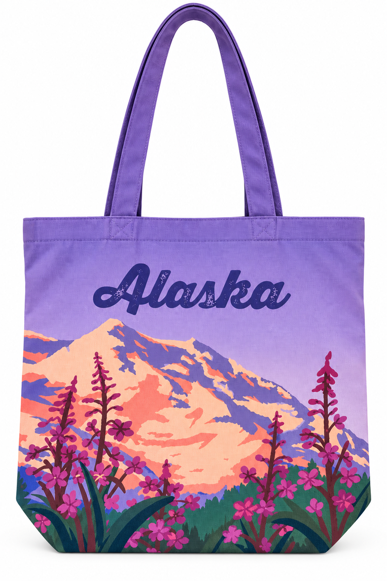 Alaska Fireweed Tote Bag
