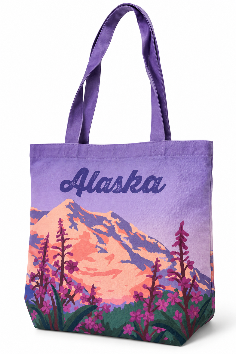 Alaska Fireweed Tote Bag