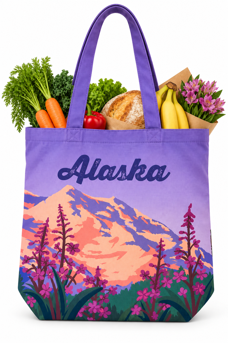 Alaska Fireweed Tote Bag