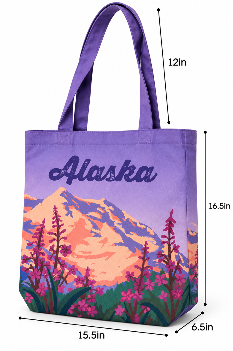 Alaska Fireweed Tote Bag