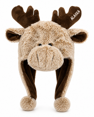 Alaska Moose Plush Hat