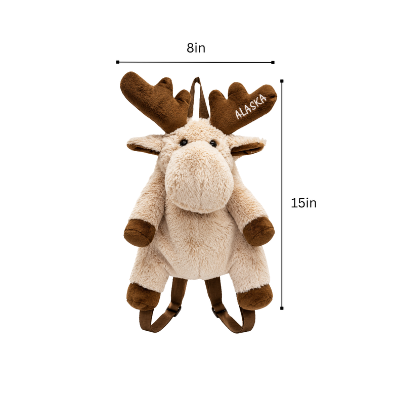 Alaska Moose Plush Backpack