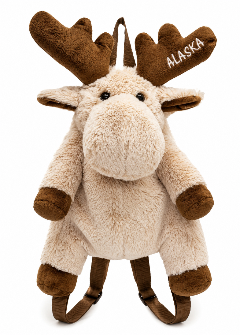 Alaska Moose Plush Backpack