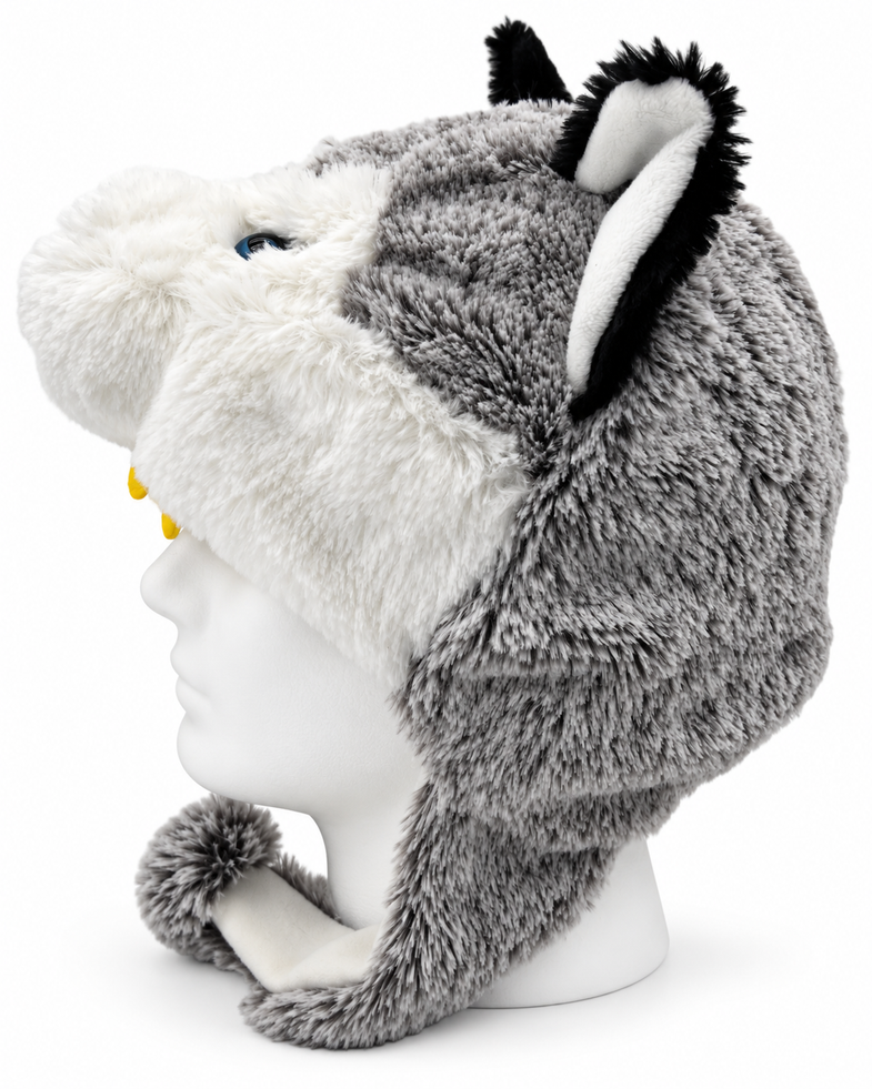 Alaska Husky Plush Hat
