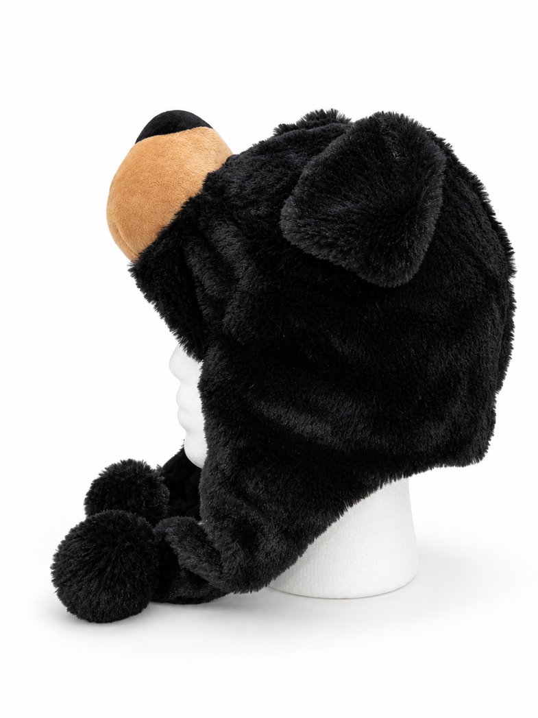 Alaska Black Bear Plush Hat