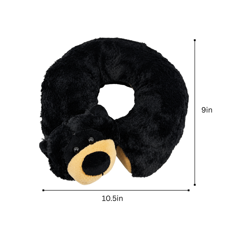 Alaska Black Bear Plush Neck Pillow