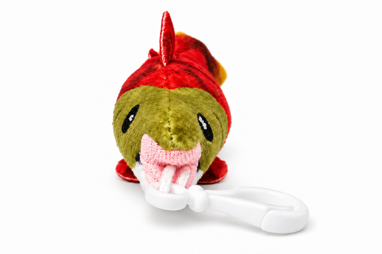Alaska Salmon Plush Backpack Clip