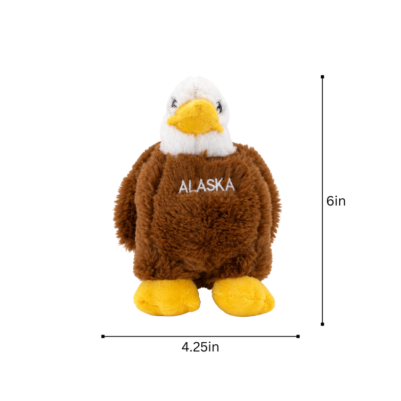 Alaska Eagle Plush 6"