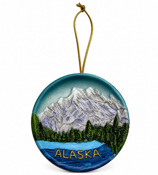 Alaska Denali Plate Ornament
