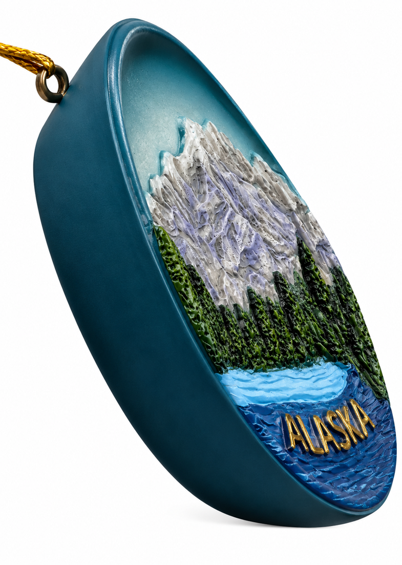 Alaska Denali Plate Ornament