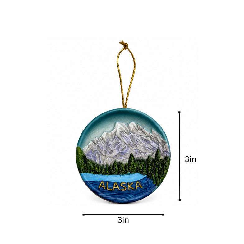 Alaska Denali Plate Ornament