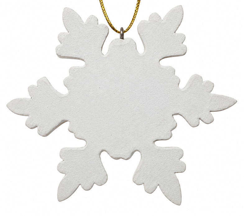 Alaska White Snowflake Ornament