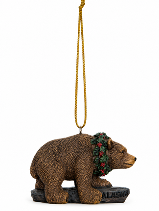 Alaska Grizzly Bear Ornament