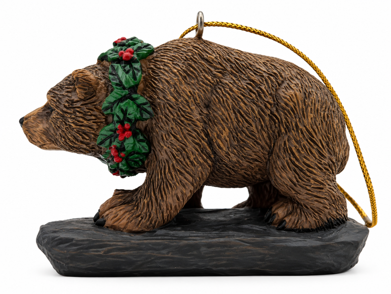 Alaska Grizzly Bear Ornament
