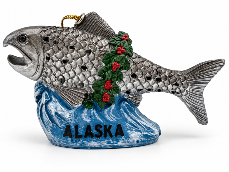 Alaska Salmon Ornament