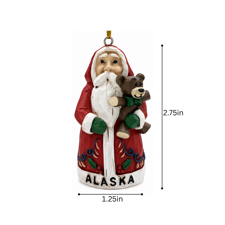 Alaska Santa Clause Ornament