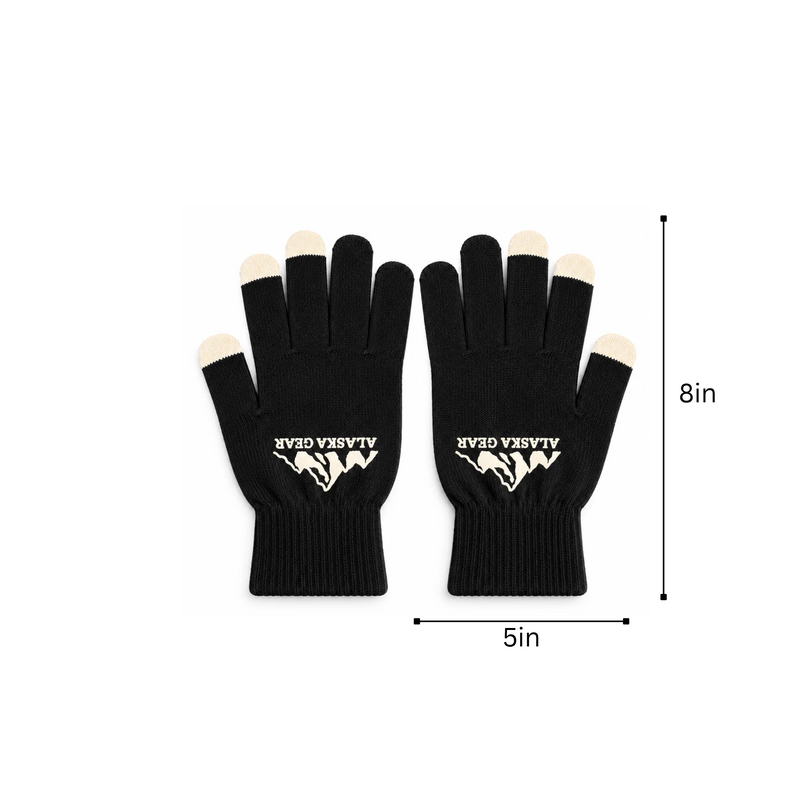 Alaska Gear Black Gloves