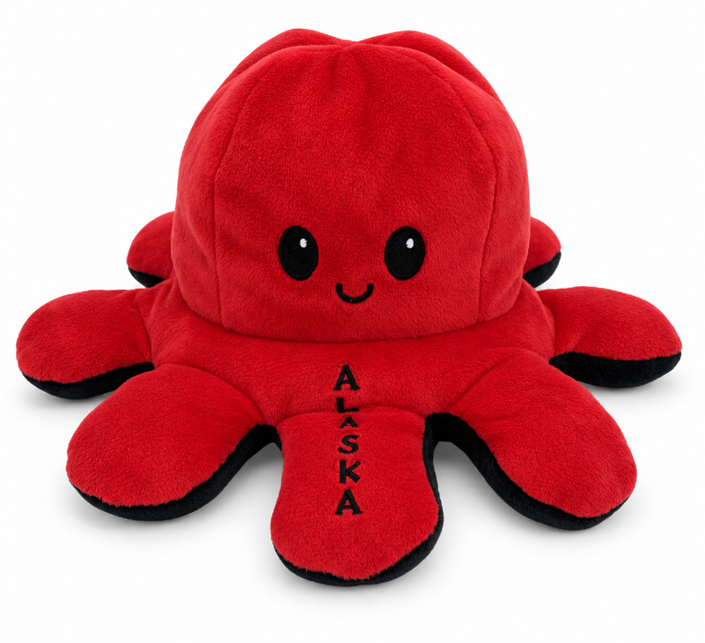 Alaska Octopus Reversible Plush 8"