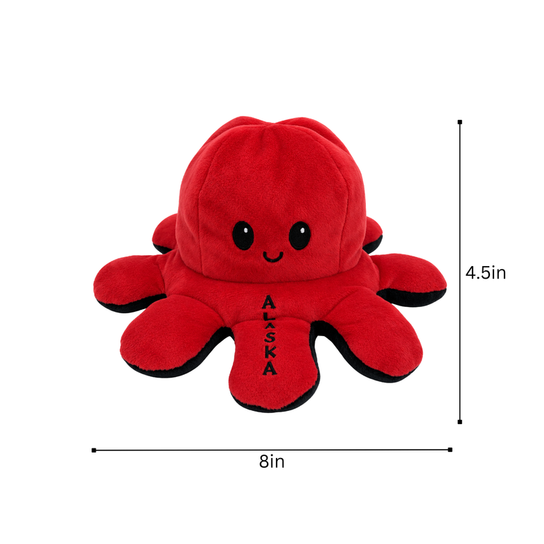 Alaska Octopus Reversible Plush 8"