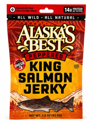 Alaska King Salmon Peppered Jerky 1.5oz