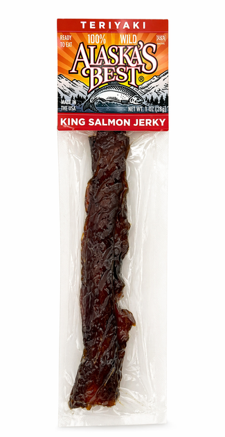 Alaska King Salmon Teriyaki Jerky Strip 1oz