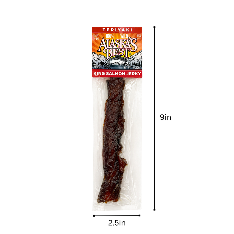Alaska King Salmon Teriyaki Jerky Strip 1oz