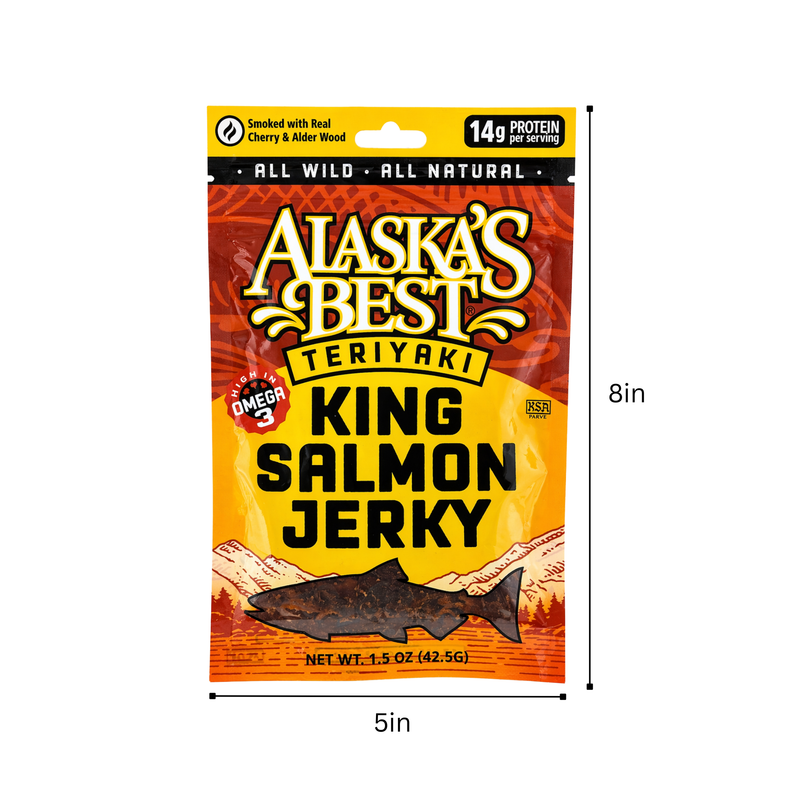 Alaska King Salmon Teriyaki Jerky 1.5oz