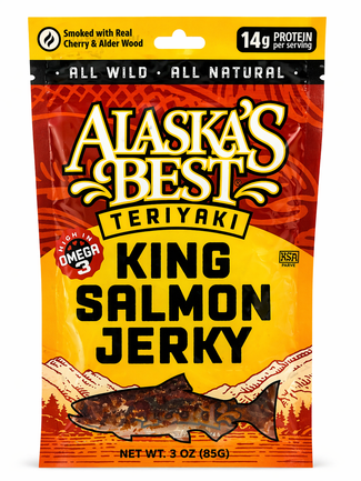 Alaska King Salmon Teriyaki Jerky 3oz