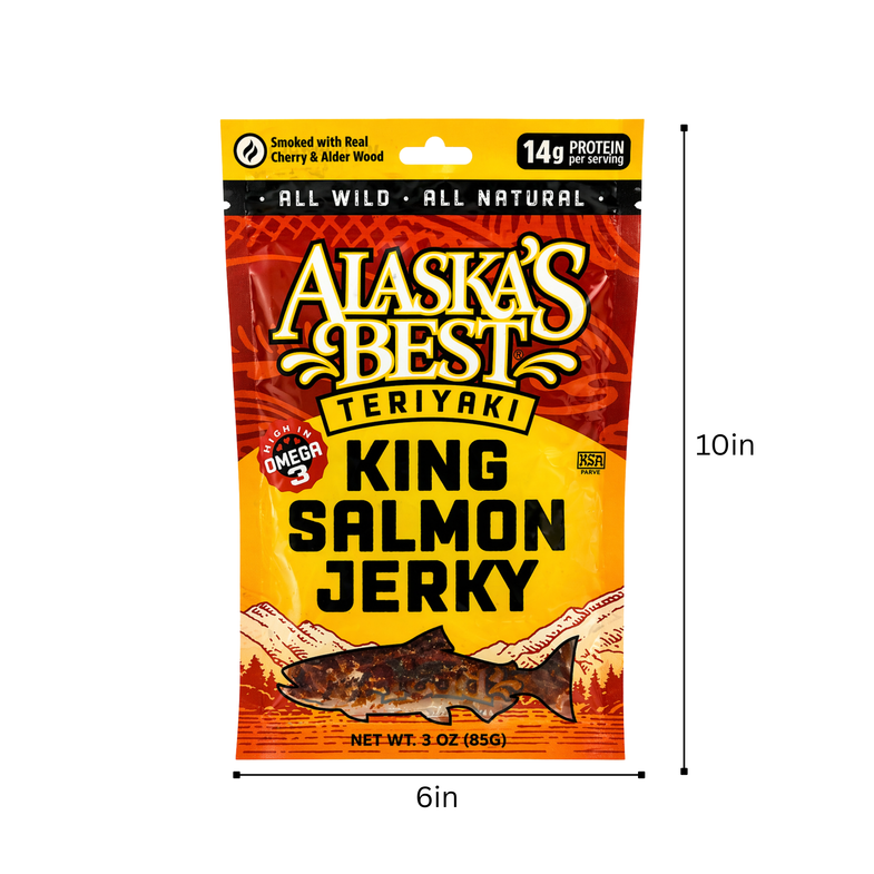 Alaska King Salmon Teriyaki Jerky 3oz