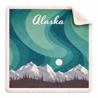 Alaska Aurora Sherpa Blanket