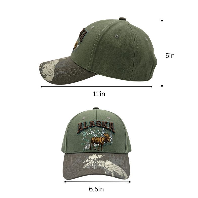 Alaska Moose Baseball Hat