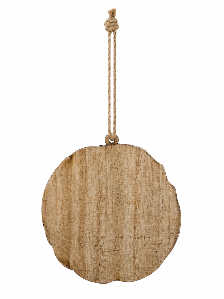 Alaska Wooden Wolf Ornament