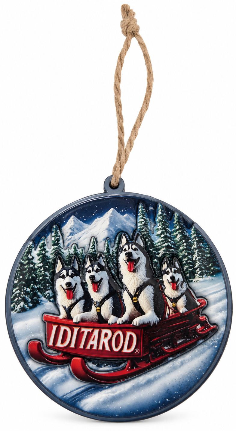 Alaska Iditarod Sled Ornament