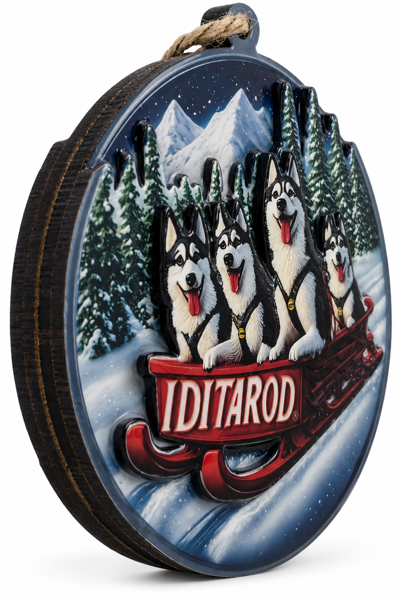 Alaska Iditarod Sled Ornament
