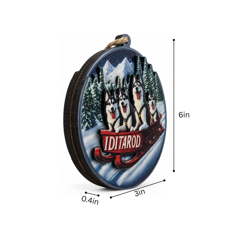 Alaska Iditarod Sled Ornament